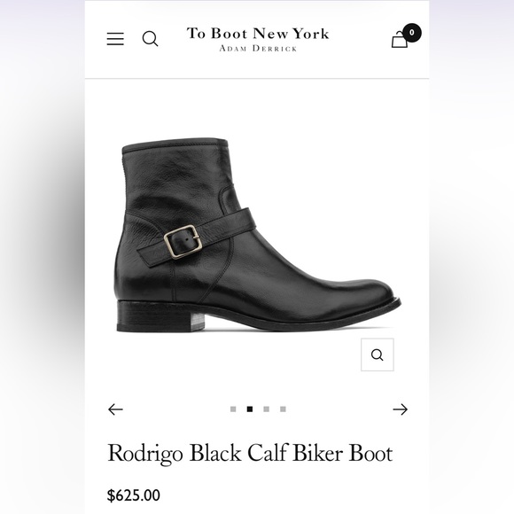 To Boot New York Rodrigo Black Calf Leather Boots Men’s 11.5 - Picture 3 of 10